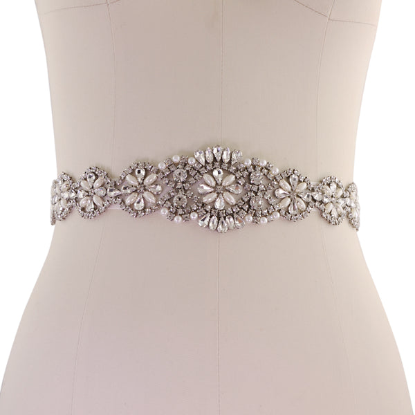Bridal belt hot sale ivory