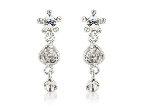 Sophisticated crystal chandelier drop earrings