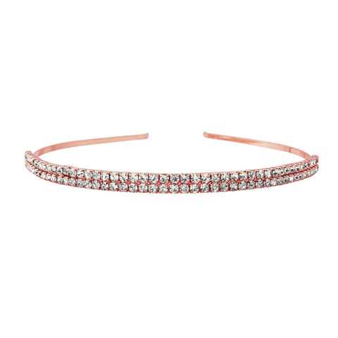 Gemma Double Row Crystal Headband