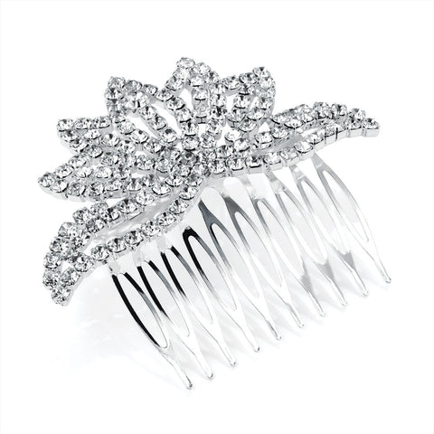 Crystal Crown Hair Comb