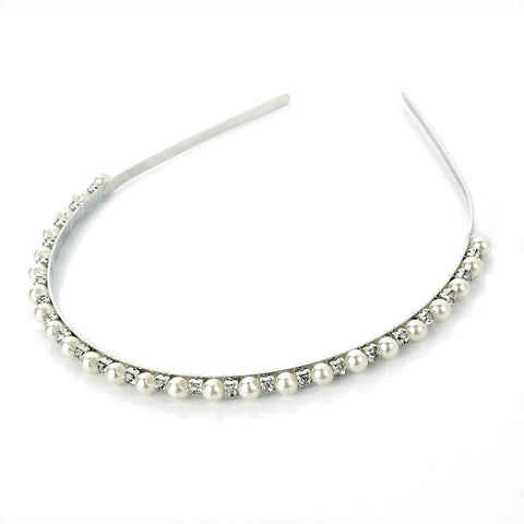 Pearl and Crystal Hair Band