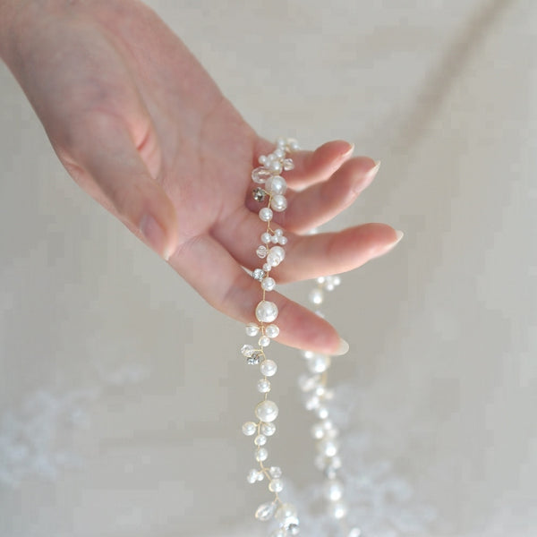 Pearl bridal on sale sash