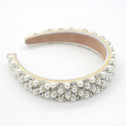 Hollie Crystal & Pearl Statement Headband