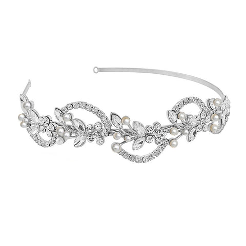 Nico Crystal and Pearl Headband