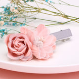 Lila Pink Flower Hair Clip