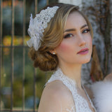 SassB Briana Floral Pearl Hair Piece