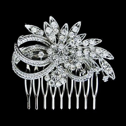 Black rhinestone hair comb hotsell
