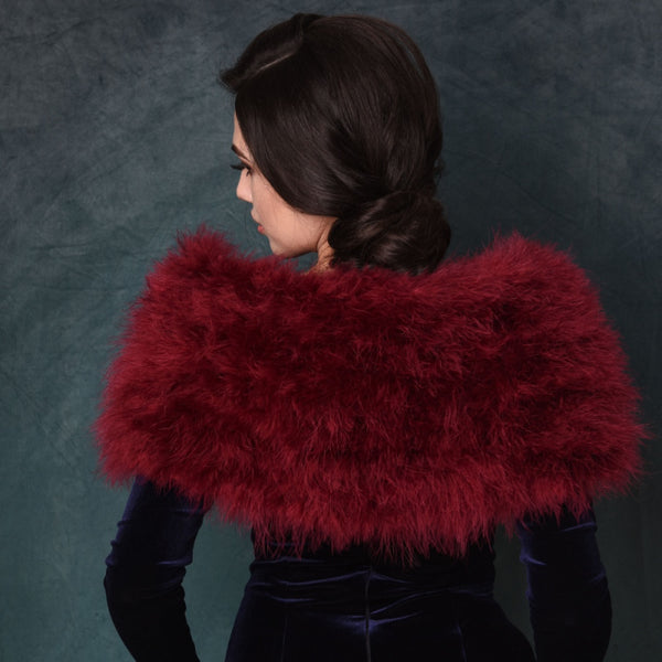 Wine fur shrug on sale