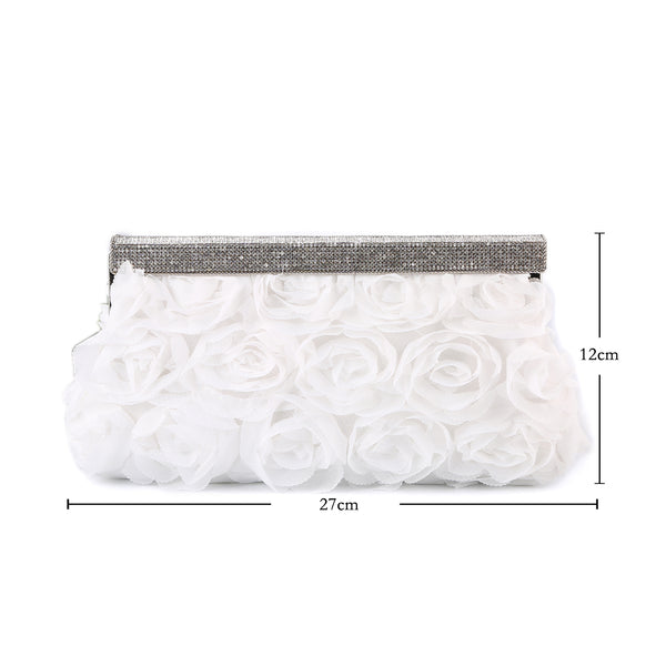 White clutch on sale purse wedding