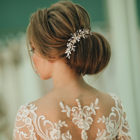 Nula Crystal and Pearl Hair Comb