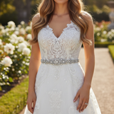 Danielle Pearl and Crystal Bridal Belt