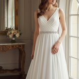 Fleur Crystal Bridal Belt - Ivory
