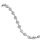 Daisy Art Deco Crystal Bracelet
