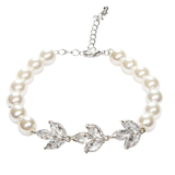 Lara Pearl & Crystal Art Deco Bracelet