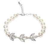 Lara Pearl & Crystal Art Deco Bracelet