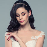 SassB Clarabelle Crystal and Pearl Tiara