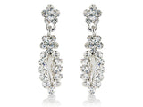Crystal drop earrings made from high quality Swarovski crystals on a silver tone finish, they have a drop of 2.5cm 