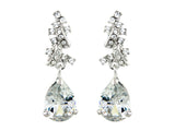 Crystal drop earrings made from Swarovski crystal elements combined with cubic zirconia crystals, earrings have a 4cm drop. 