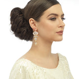 Everly Crystal Drop Earrings - available in silver & gold