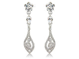 Crystal drop earrings, they have a 5.5cm drop. 