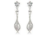 Crystal drop earrings, they have a 5.5cm drop. 