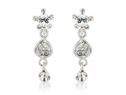Sophisticated crystal chandelier drop earrings