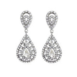Crystal drop earrings made from high quality clear crystals, they have a drop of 4.2cm