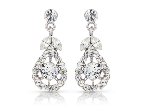Crystal chandelier drop earrings made from high quality crystals, they have a drop of 2.5cm. 