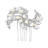 Cally Crystal and Pearl Hair Comb