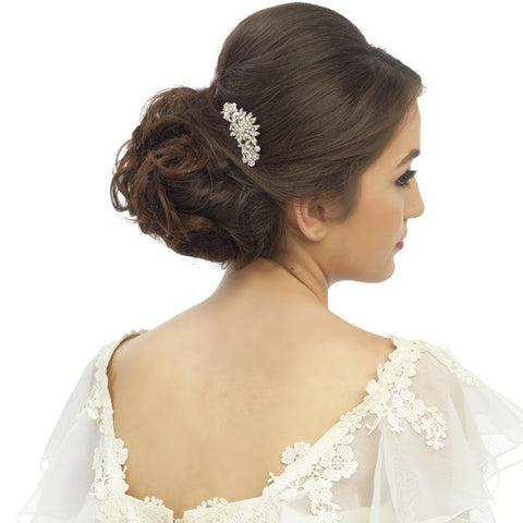 Corrine Crystal Floral Hair Comb