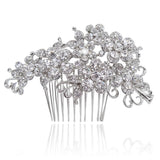 Violet Crystal Hair Comb Available in Gold, Rose Gold & Silver