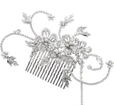 Nicole Crystal and Pearl Hair Comb