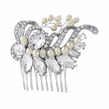 Lulu Crystal and Pearl Hair Comb