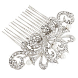 Millie Crystal and Pearl Hair Comb