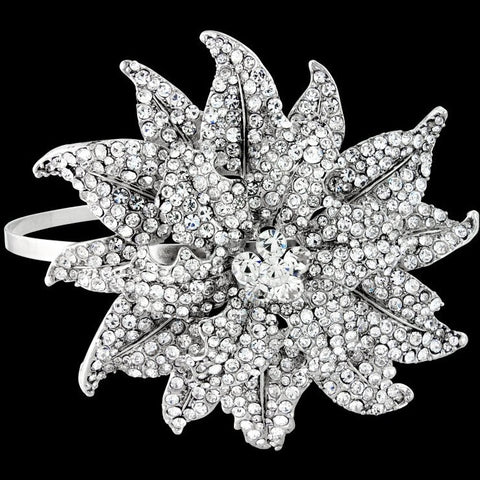 Layla Crystal Flower Headband – Happy Wedding Day display picture 3