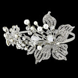 Portia Crystal & Pearl Flower Headband