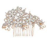 Violet Crystal Hair Comb Available in Gold, Rose Gold & Silver