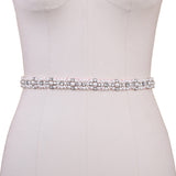 Pearl Bridal Belt on a pink satin ribbon