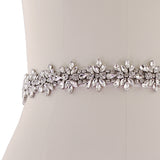 Fleur Crystal Bridal Belt - Ivory