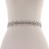 Fleur Crystal Bridal Belt - Ivory