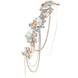 Gabriella Crystal Deluxe Headband Available in Silver & Rose Gold