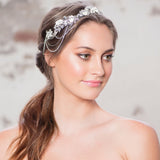 Gabriella Crystal Deluxe Headband Available in Silver & Rose Gold