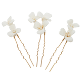 Posie Pearl Flower Hair Pin Available in Gold & Silver