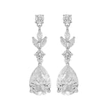 Crystal earrings made with high quality clear swarovski crystals, they have a drop of 3.5cm. 