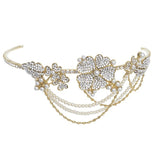 Johanna Crystal and Pearl Deluxe Headband Available in Gold, Silver & Rose Gold