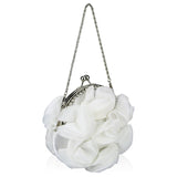 Joselyn Ivory Crystal Frame Clutch Bag