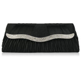 Ada Luxury Crystal Satin Clutch Handbag