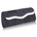 Ada Luxury Crystal Satin Clutch Handbag