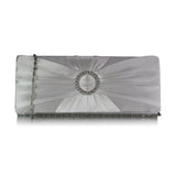 Ramona Satin and Crystal Clutch Handbag