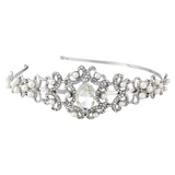 Louise Crystal and Pearl Headband